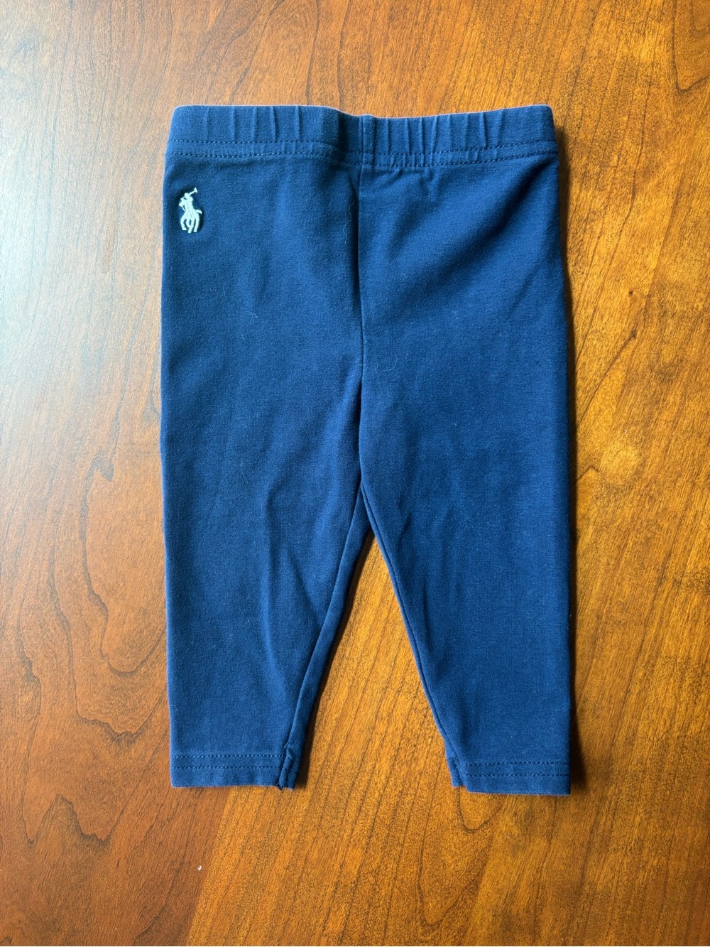 Ralph Lauren Navy Blue Kids Leggings with Polo Pony